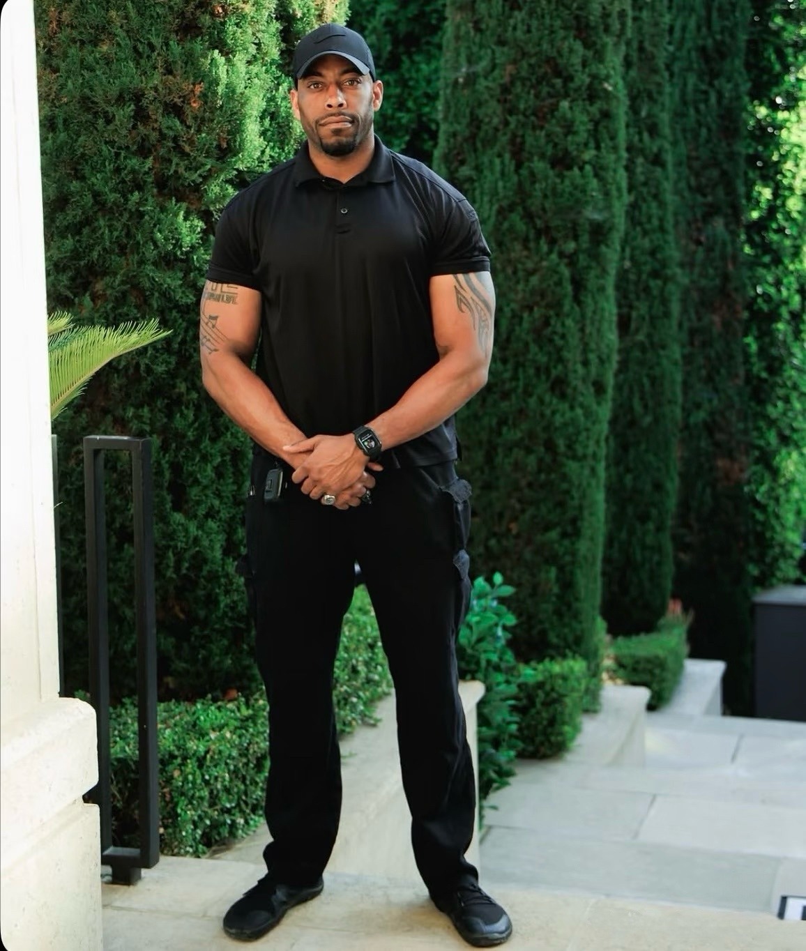 Security professional at a residential property